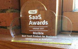 Bizible SaaS Awards Trophy