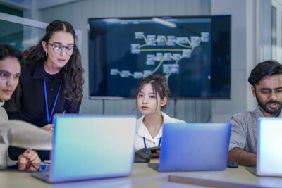 Security team securing email for business
