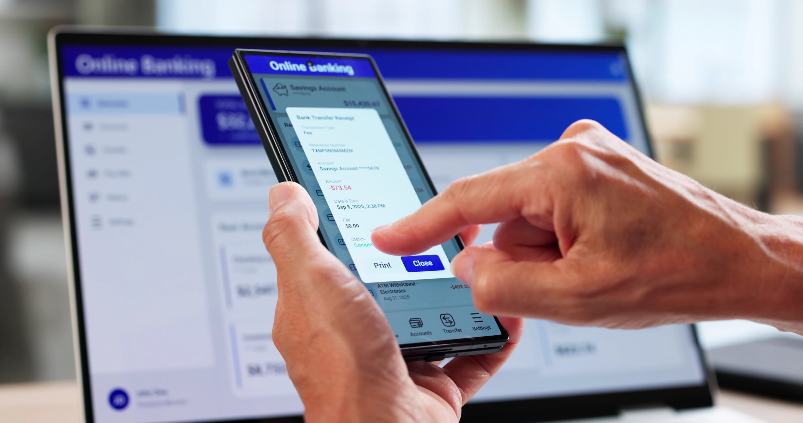 Secure transactions using AI