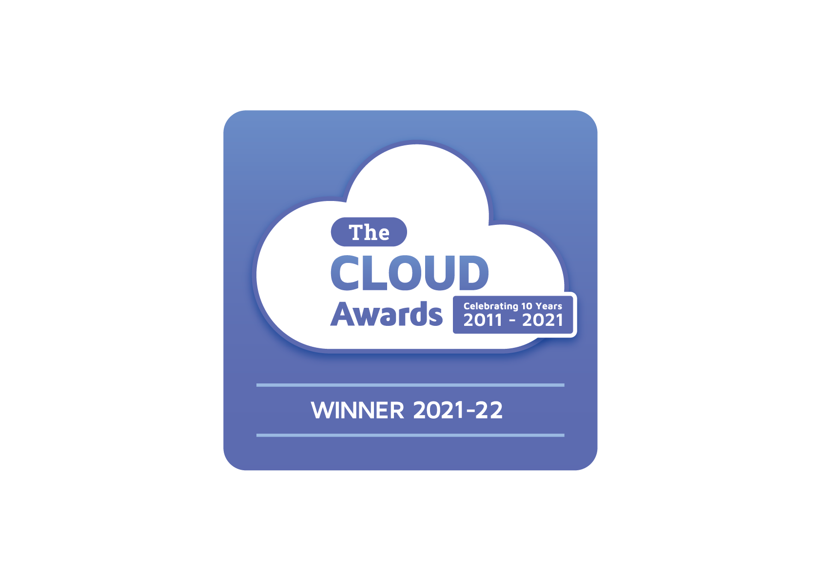 Cloud Awards 2021/22 Winners Badge