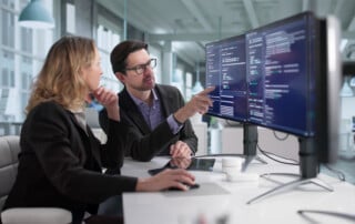 Programmers Developing Cybersecurity Software