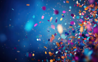 Party background with confetti
