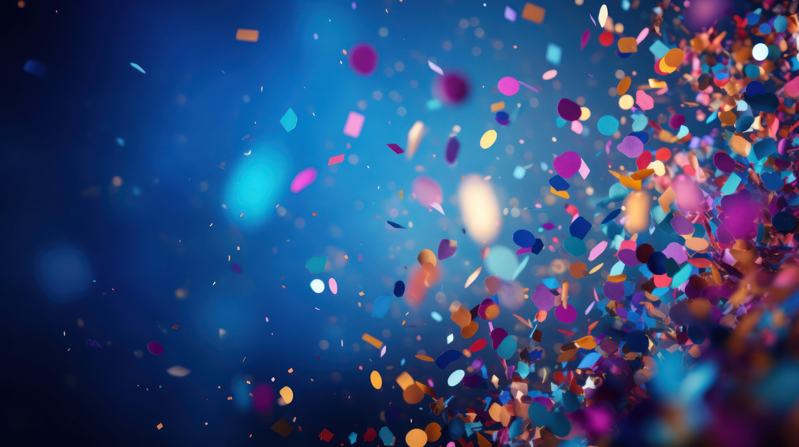 Party background with confetti